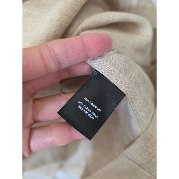 Lafayette148 Linen Beige Dress S - Picture 8 of 11